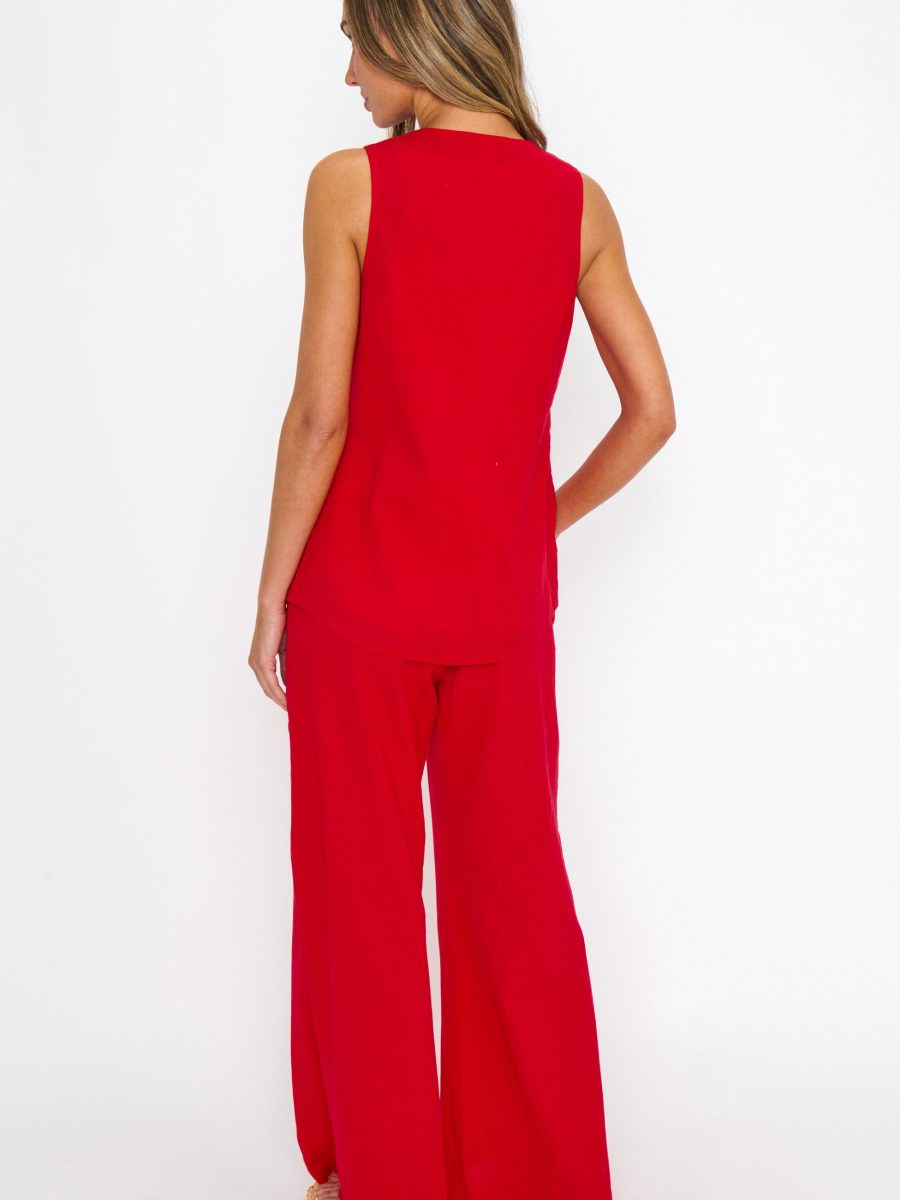 Easygoing Pants ~ Sundried Tomato Linen