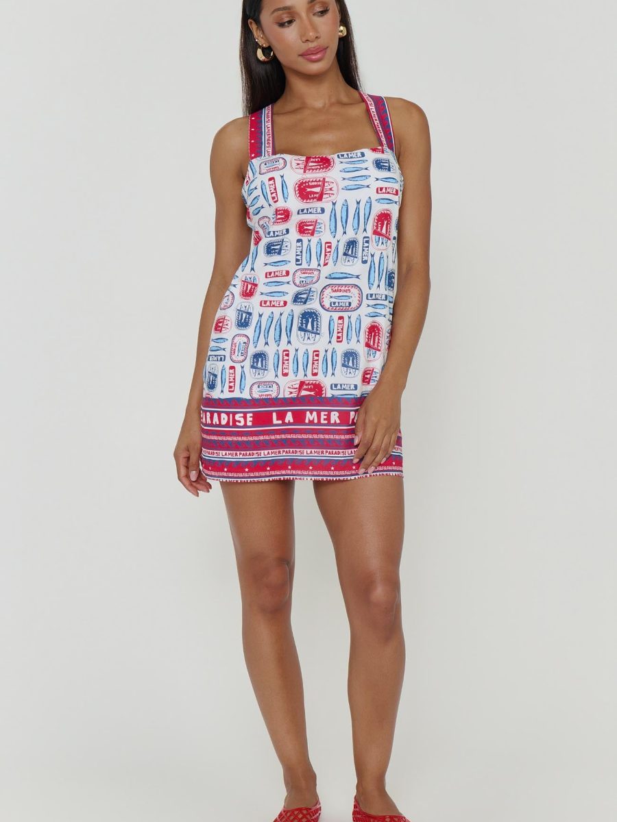 Detour Mini Dress ~ Sardine Border