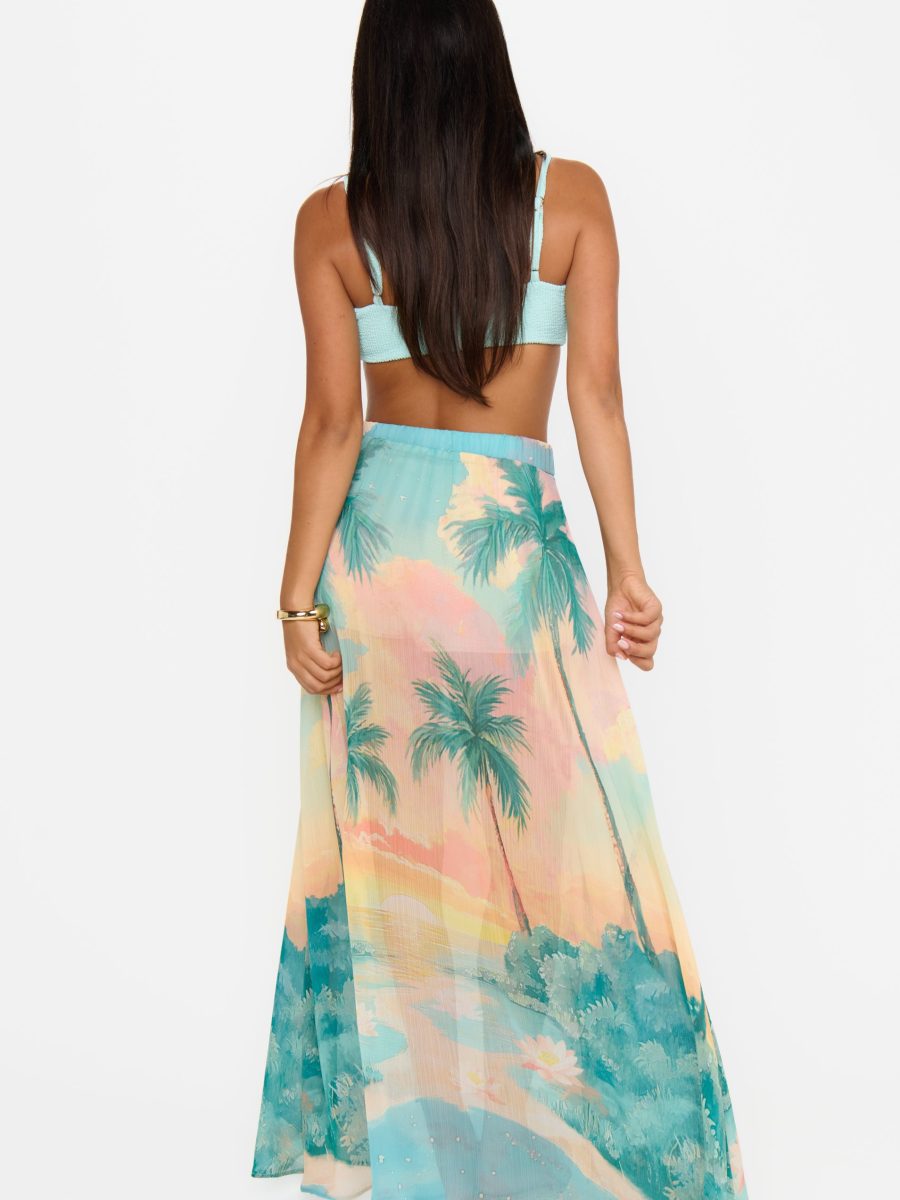 Miles Away Maxi Skirt ~ Sunset Cove Chiffon