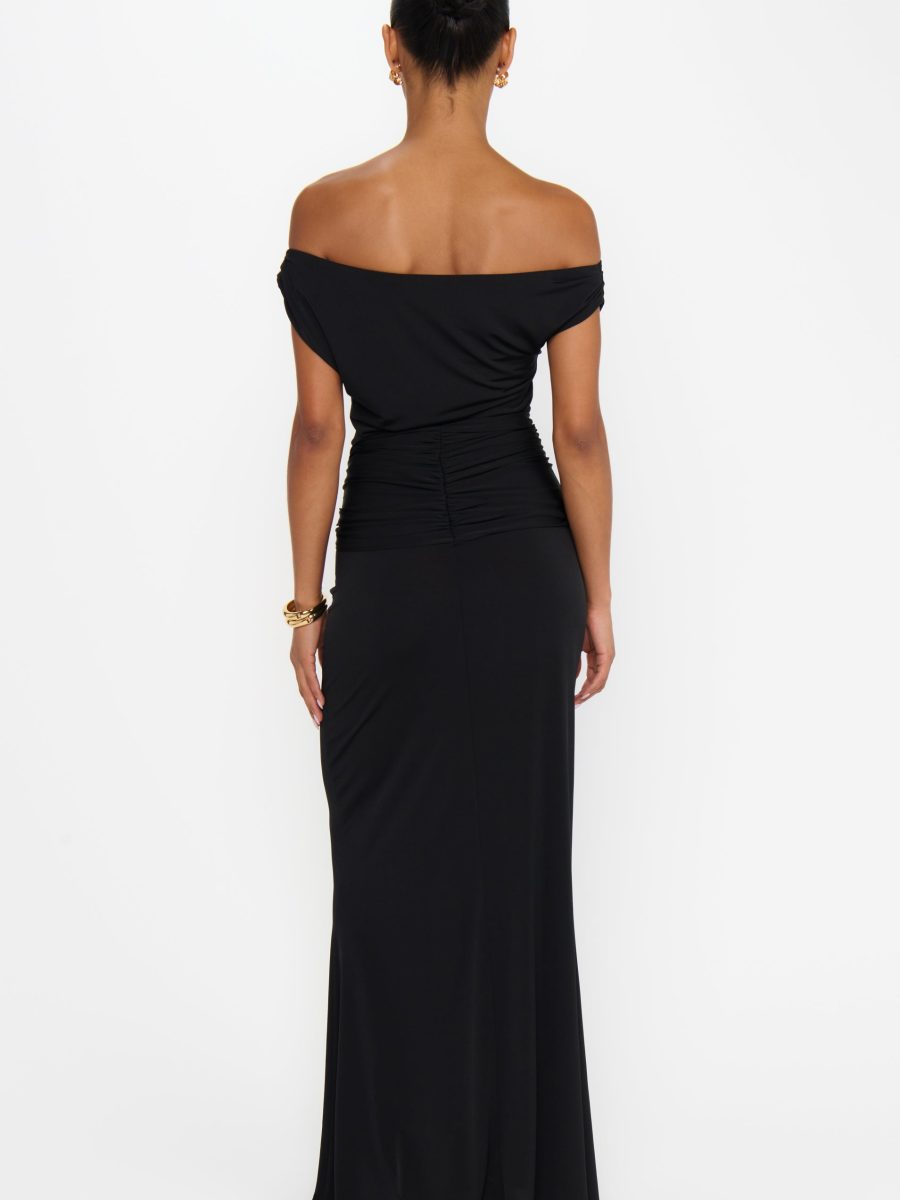 Winona Wrap Maxi Dress ~ Black