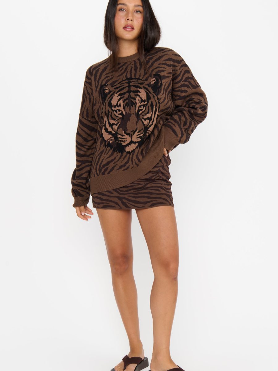 Josie Mini Skort ~ Wild Tiger Knit