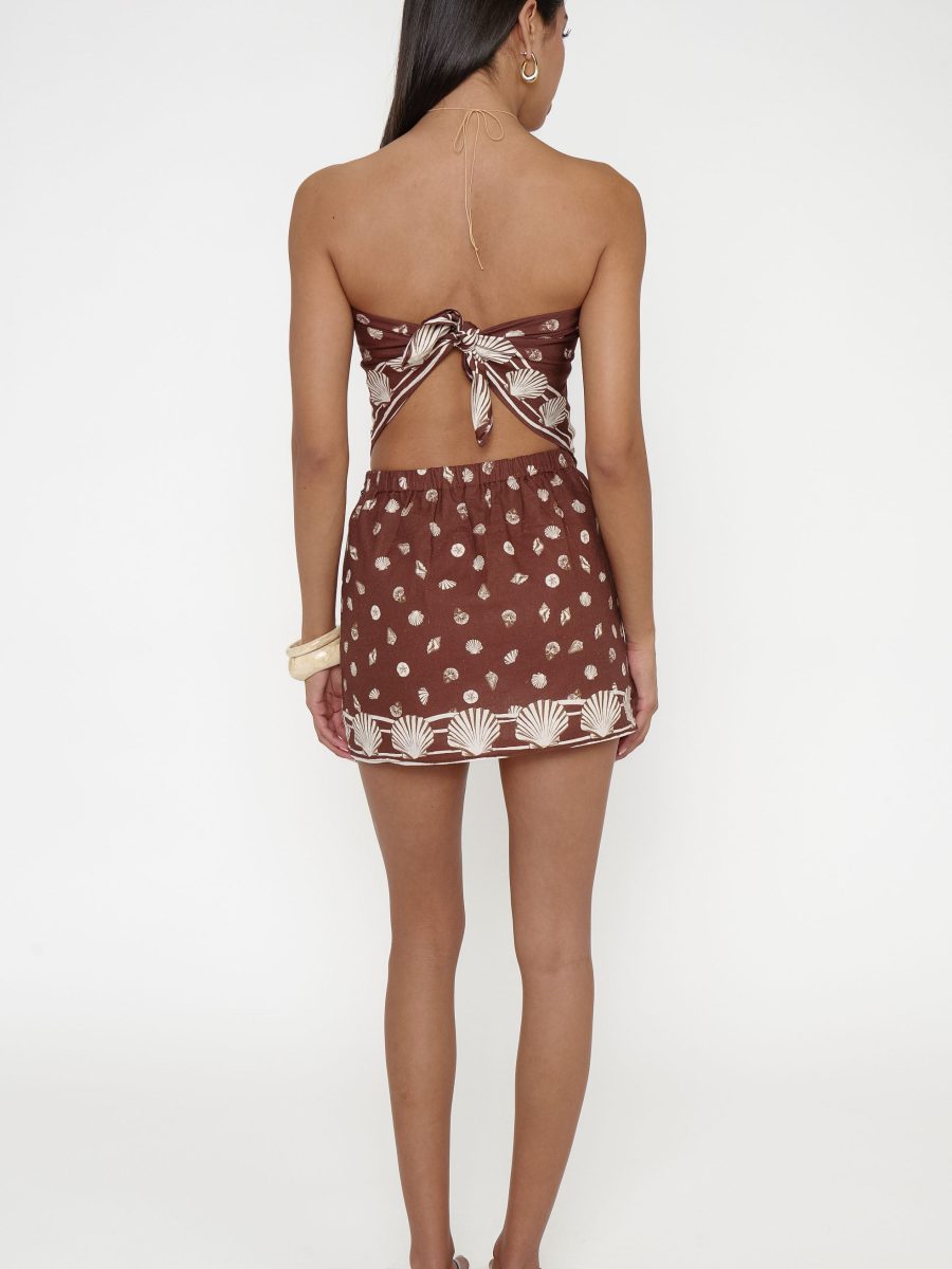 Casey Mini Skirt ~ Cocoa Coast