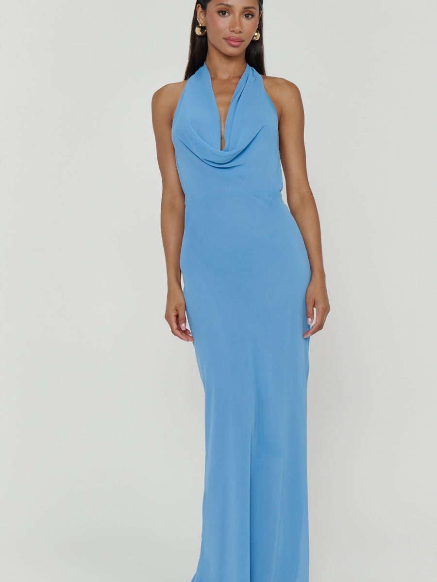 Simone Maxi Dress ~ Deep Tranquil Blue