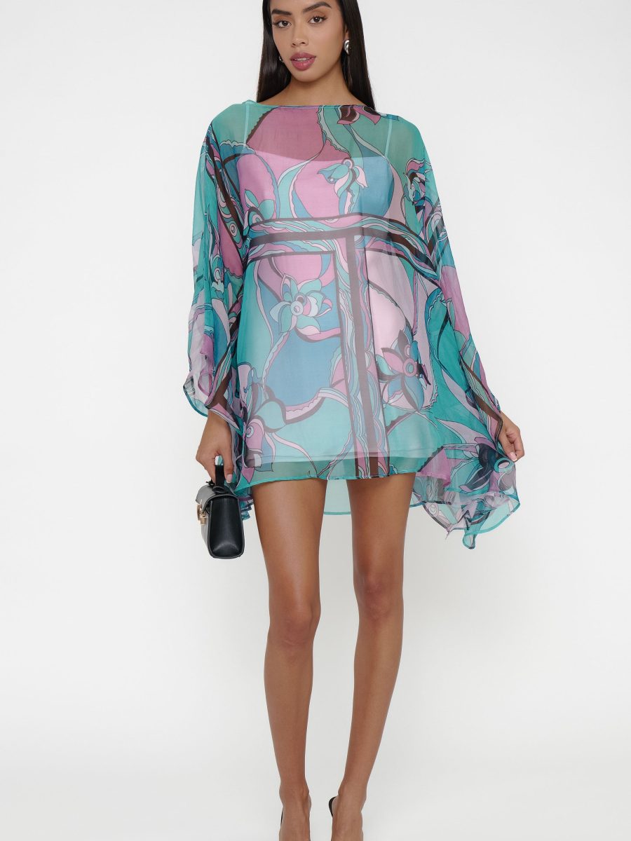 Olsen Mini Dress ~ Siren Spell Silk Chiffon