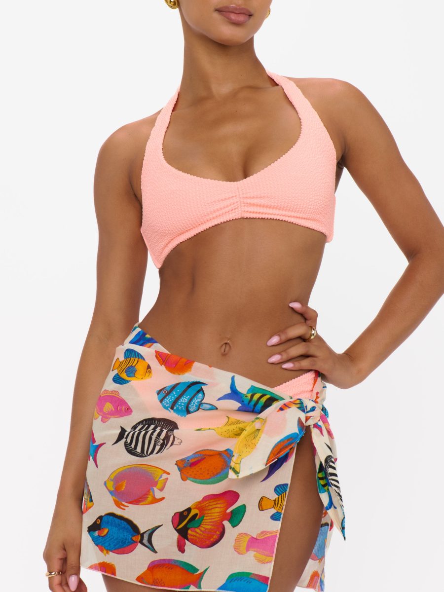 Malta Top ~ Peach Sherbet Scrunch