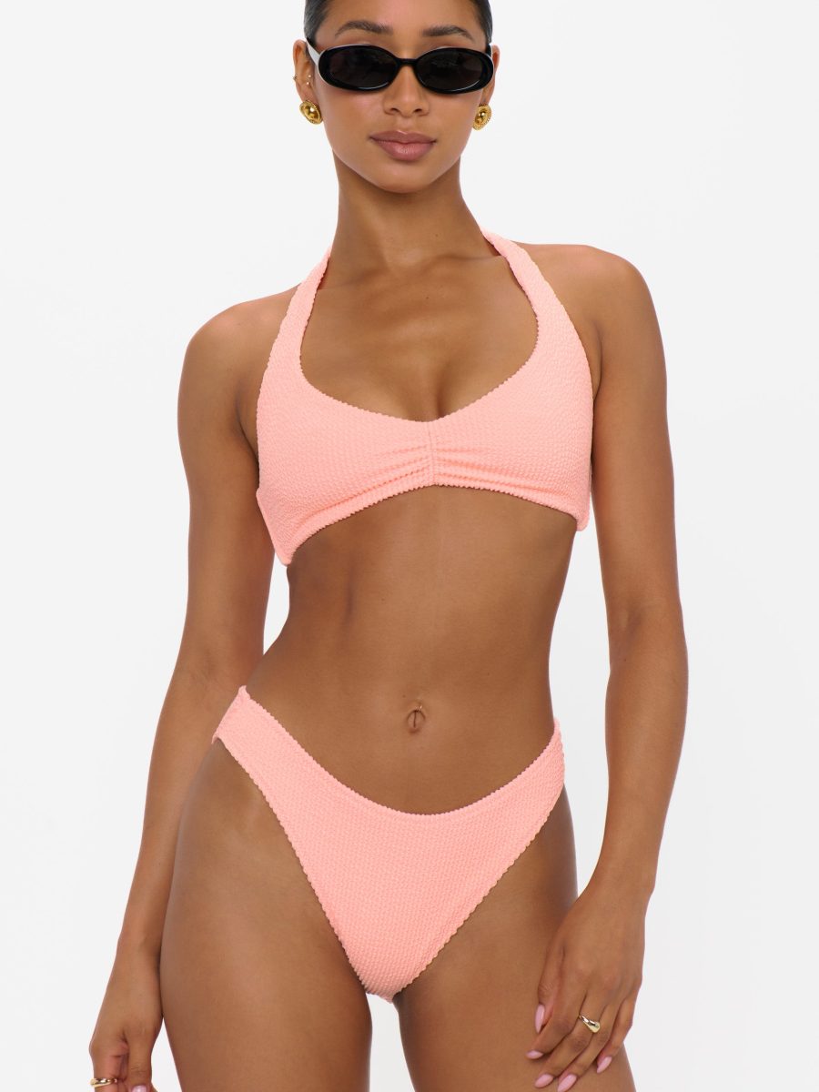 Malta Top ~ Peach Sherbet Scrunch