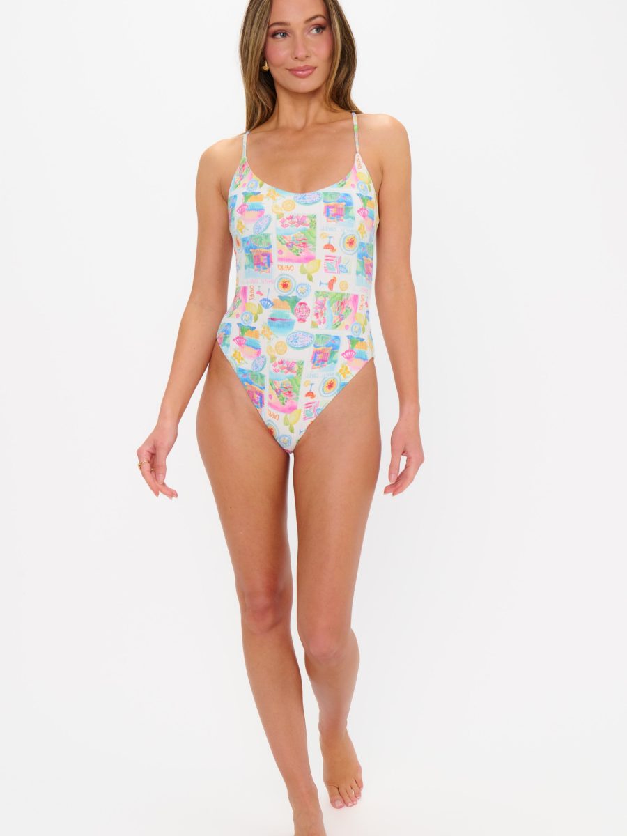 Positano One Piece ~ Amalfi Coast Rib Scrunch