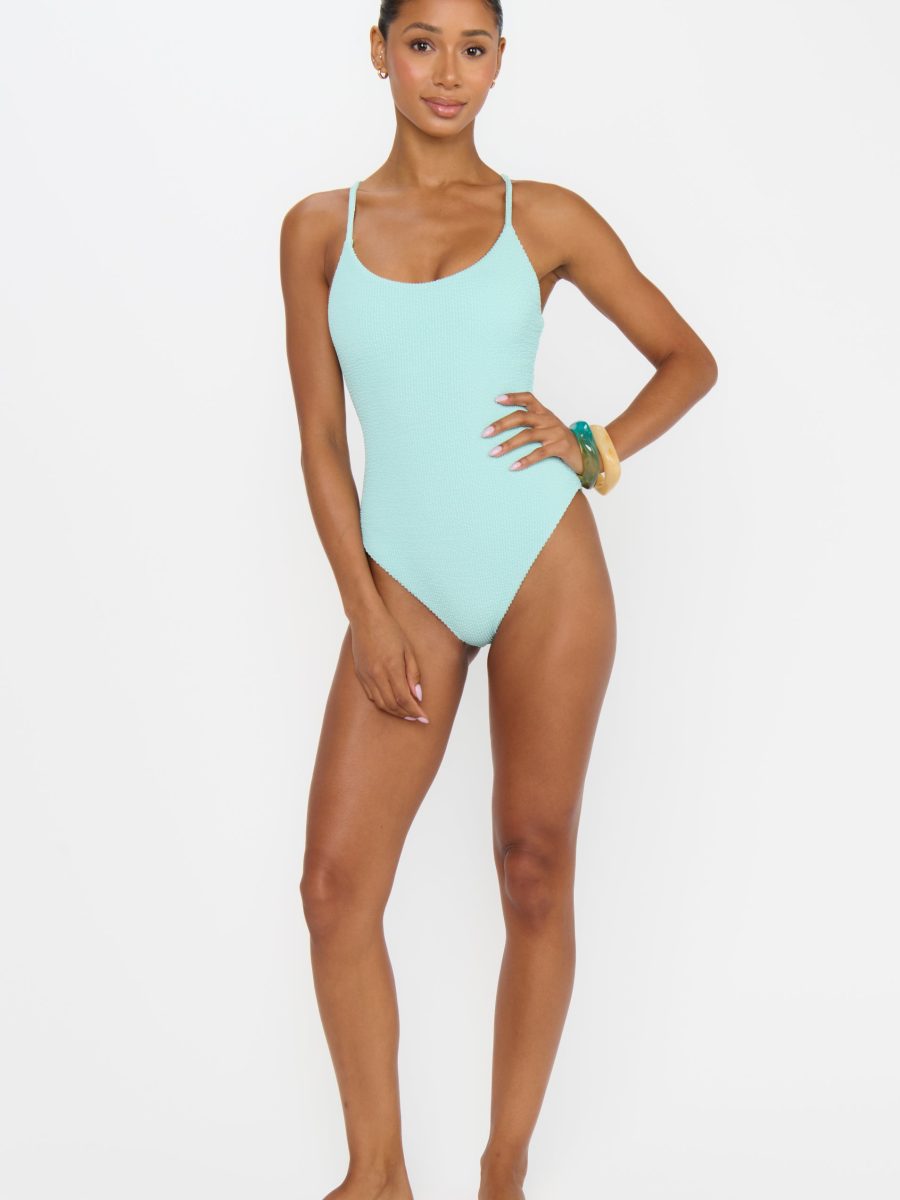 Positano One Piece ~ Jelly Mint Scrunch