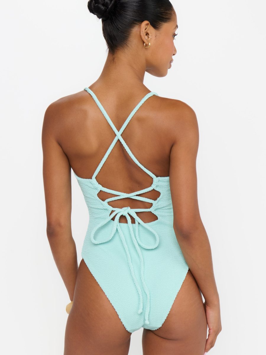 Positano One Piece ~ Jelly Mint Scrunch