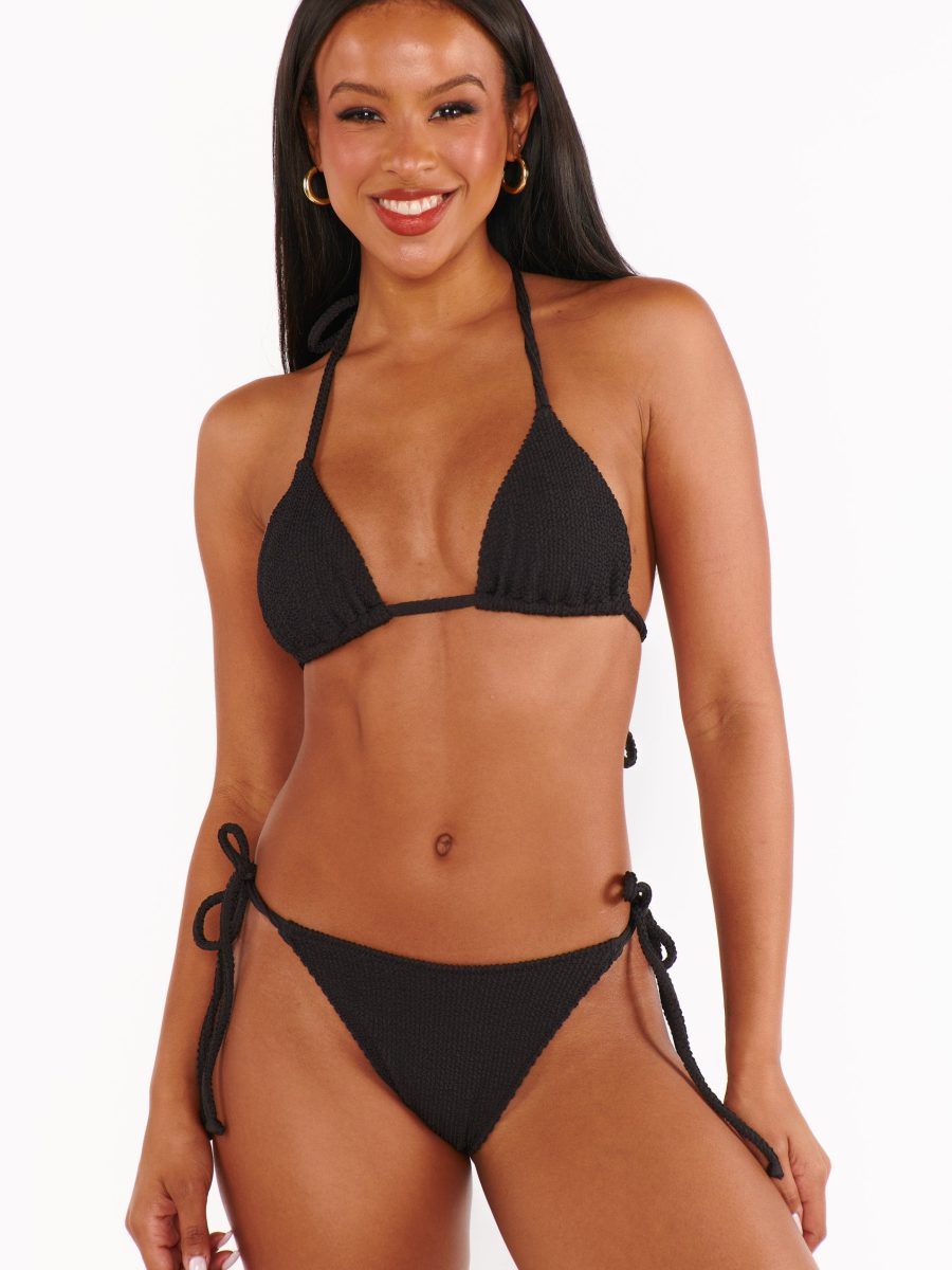 Tides Bottom ~ Black Scrunch
