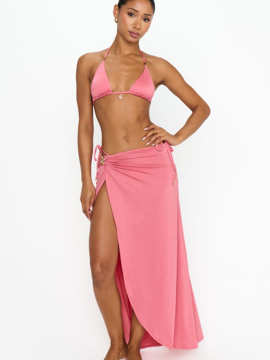 Cyprus Sarong ~ Coral Reef Shimmer with Shells