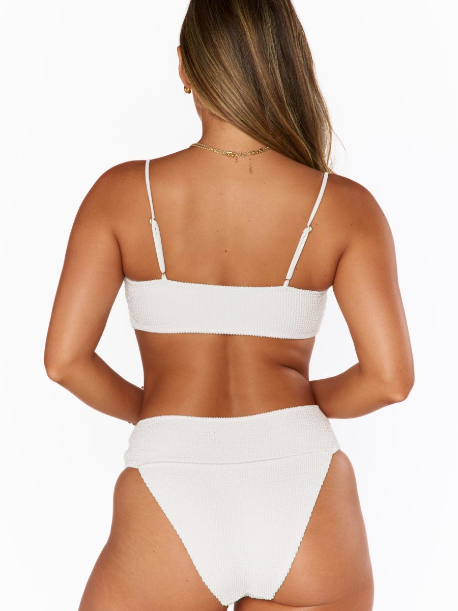 Destin Top ~ Ivory Scrunch