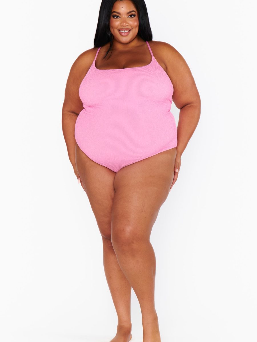 Positano One Piece ~ Bubblegum Scrunch