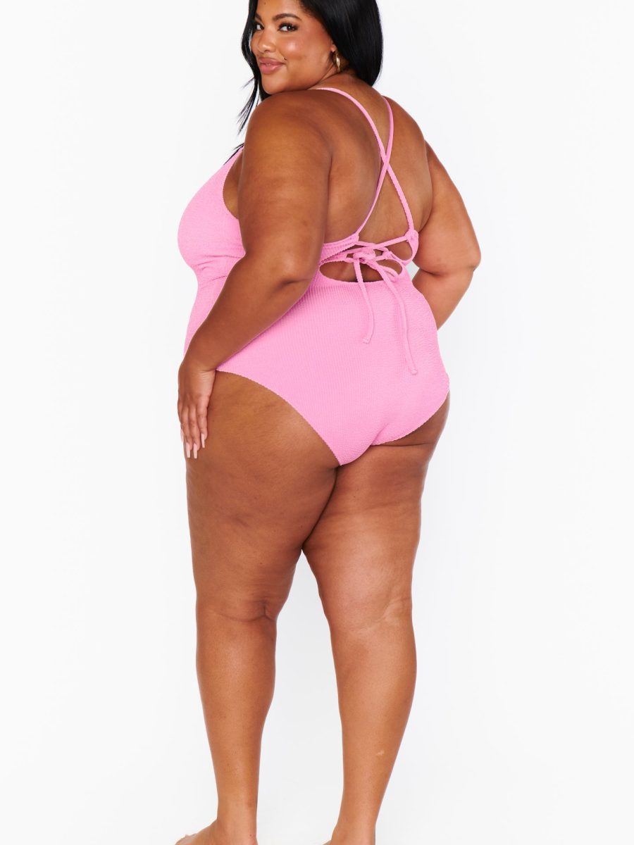Positano One Piece ~ Bubblegum Scrunch