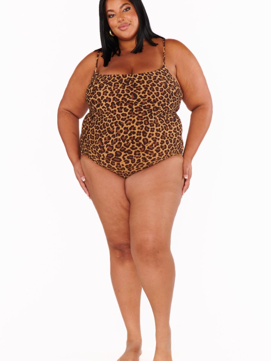 Positano One Piece ~ Leopard Contour Scrunch