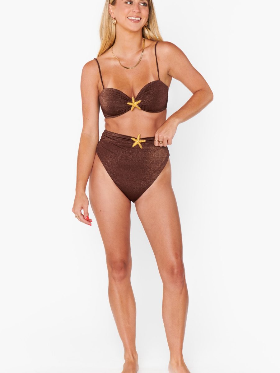Ibiza Top ~ Cinnamon Shimmer with Starfish