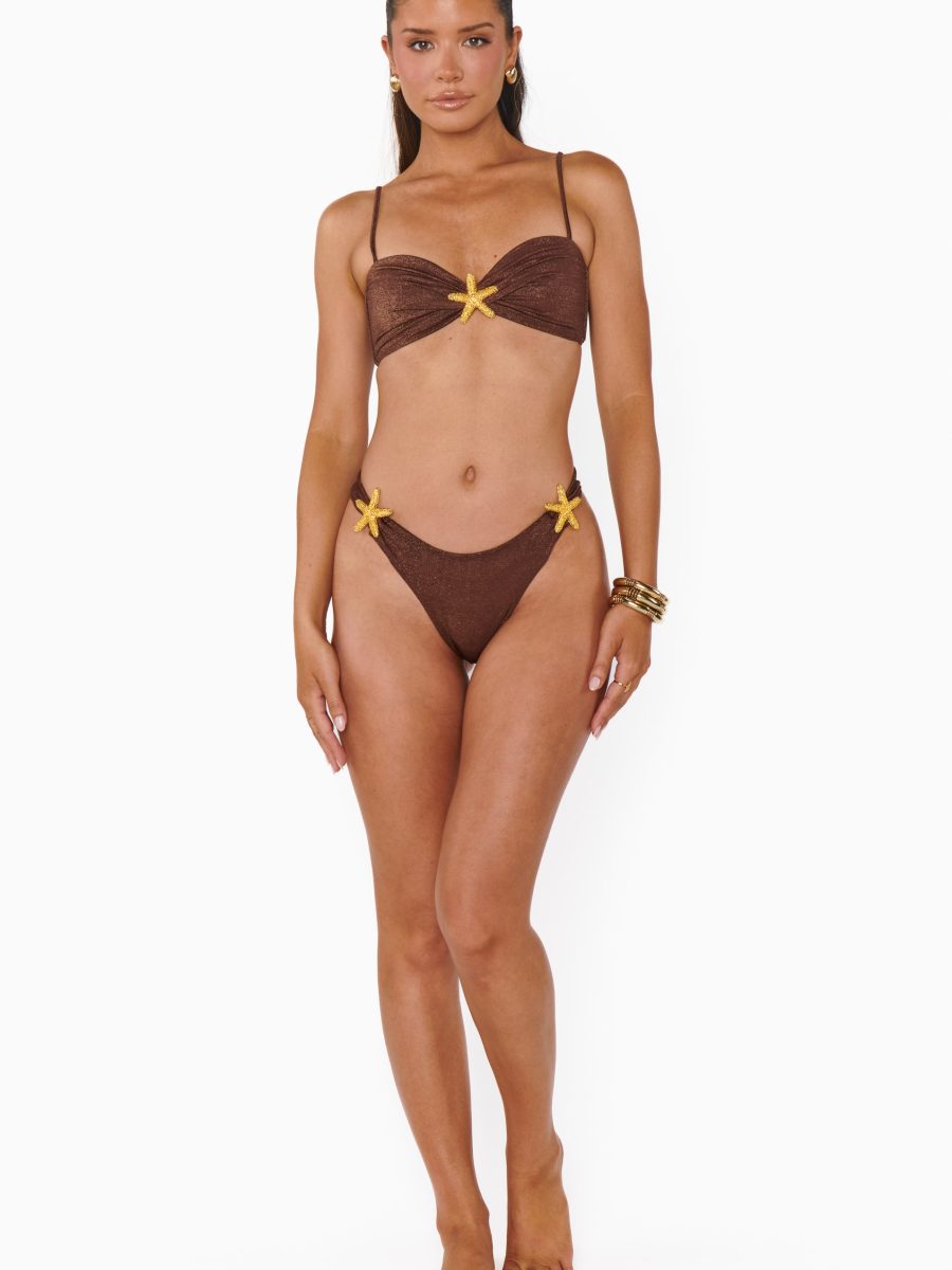 Ibiza Bottom ~ Cinnamon Shimmer with Starfish