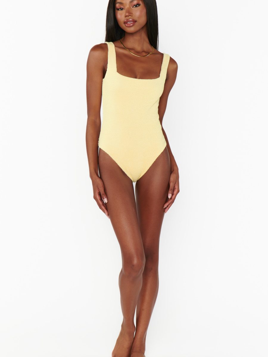 The Scrunch One Piece ~ Butter Yellow Scrunch