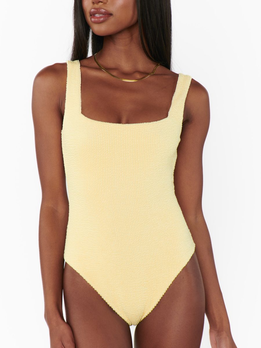 The Scrunch One Piece ~ Butter Yellow Scrunch
