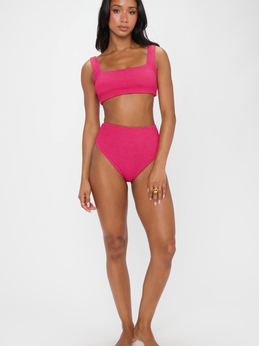 Hot Tub Top ~ Dragonfruit Scrunch
