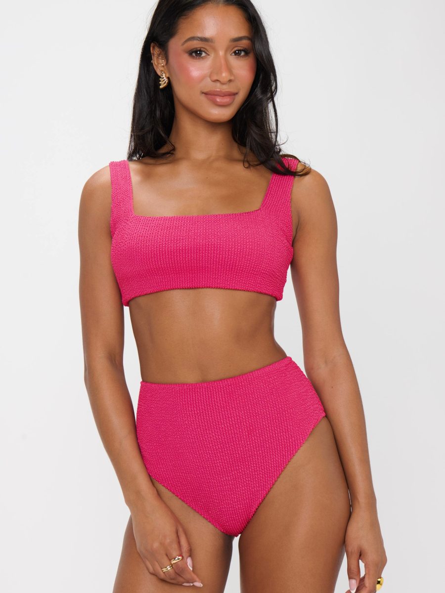 Hot Tub Top ~ Dragonfruit Scrunch