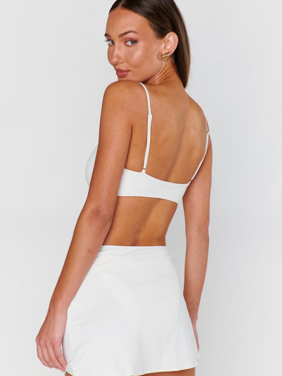 Cyprus Mini Sarong ~ White with Gold Seashell