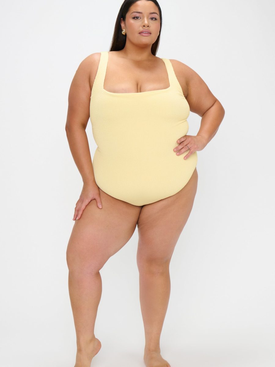 The Scrunch One Piece ~ Butter Yellow Scrunch