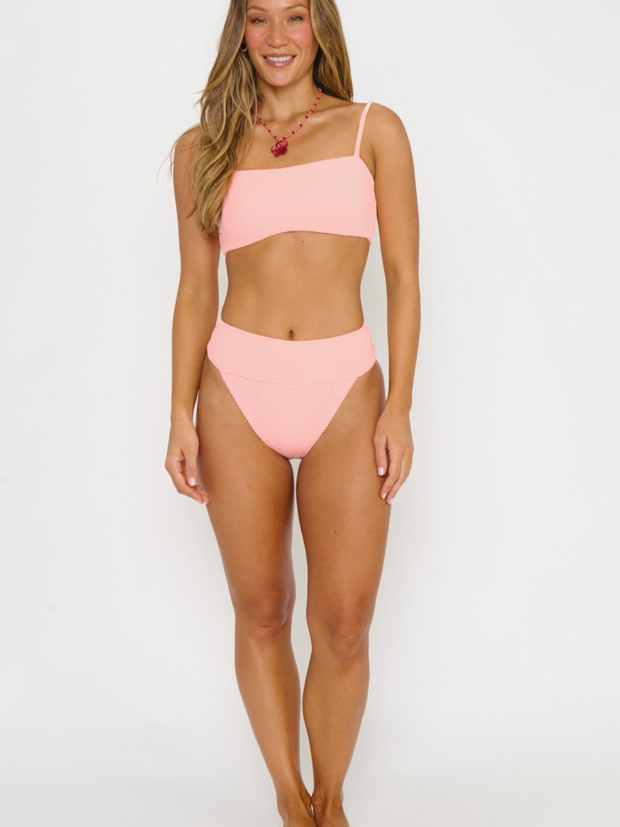 Destin Top ~ Peach Sherbet Scrunch