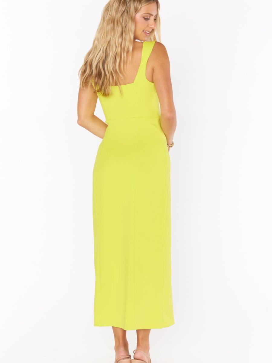Eden Midi Dress ~ Citrine Stretch