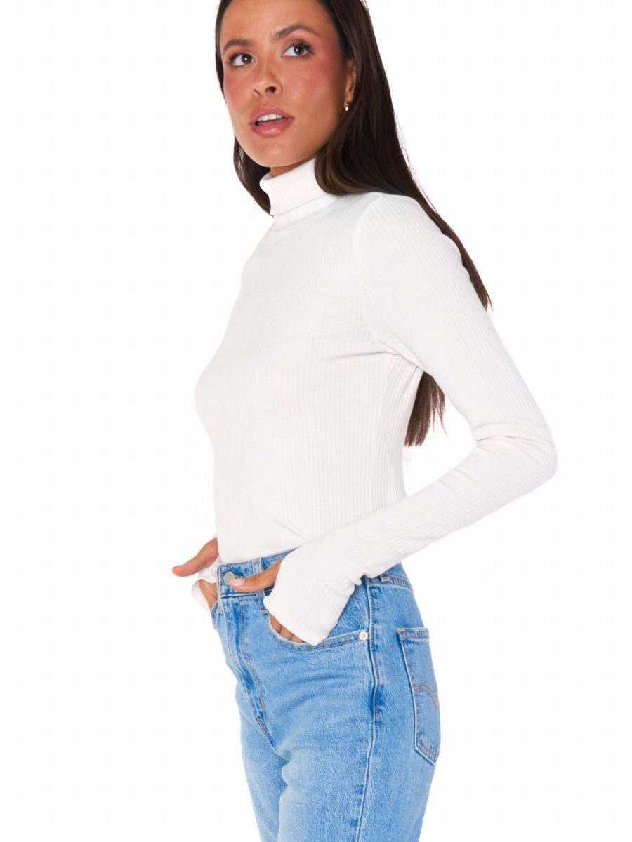 Layer Up Top ~ White Rib Knit