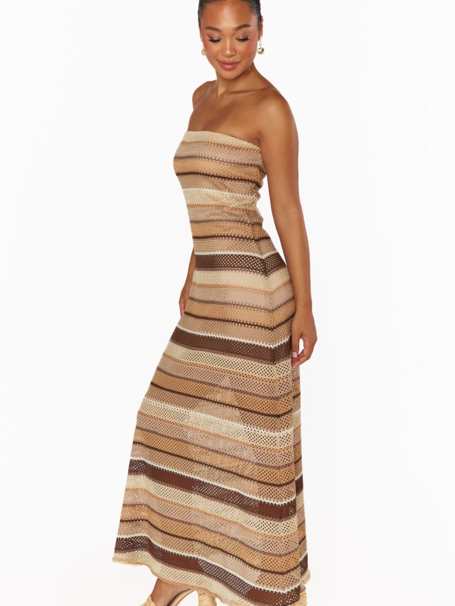 Taylor Tube Dress ~ Neutral Crochet