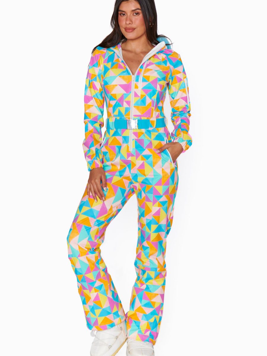 Snow Bunny Ski Suit ~ Triangle Geo