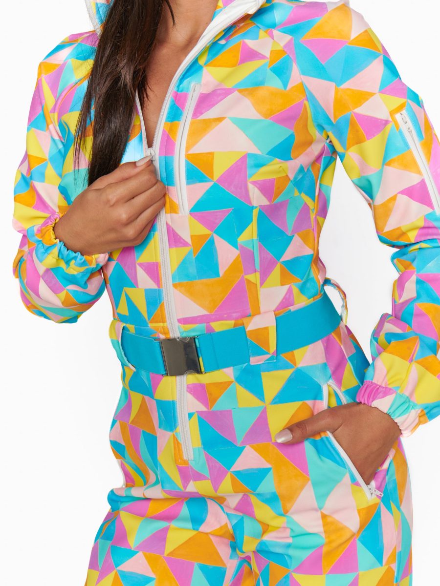 Snow Bunny Ski Suit ~ Triangle Geo