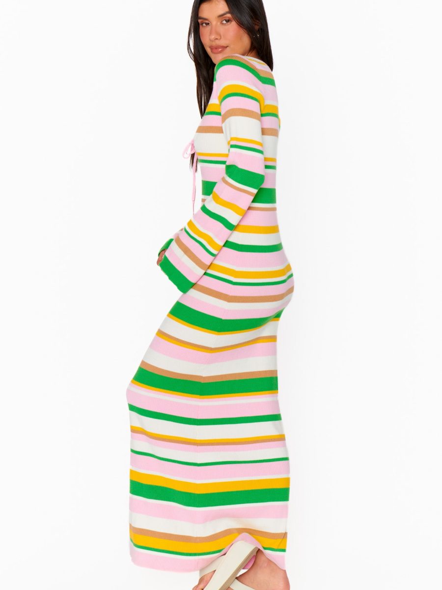 Vacay Maxi Dress ~ Multi Rib Knit