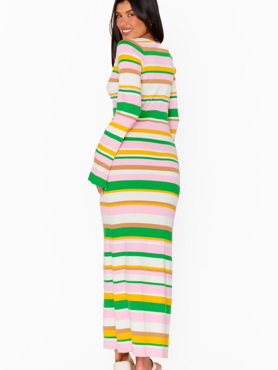 Vacay Maxi Dress ~ Multi Rib Knit