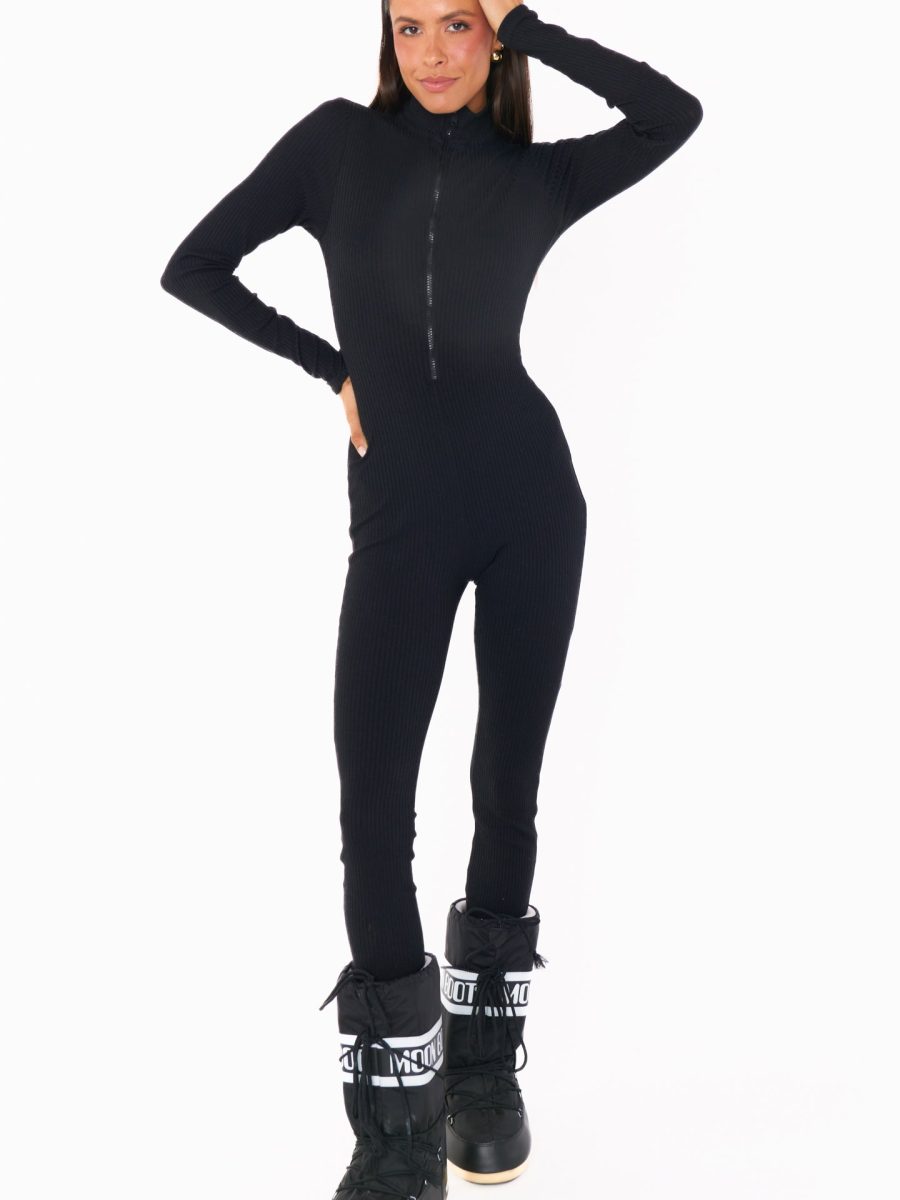Lodge Onesie ~ Winter Rib Black