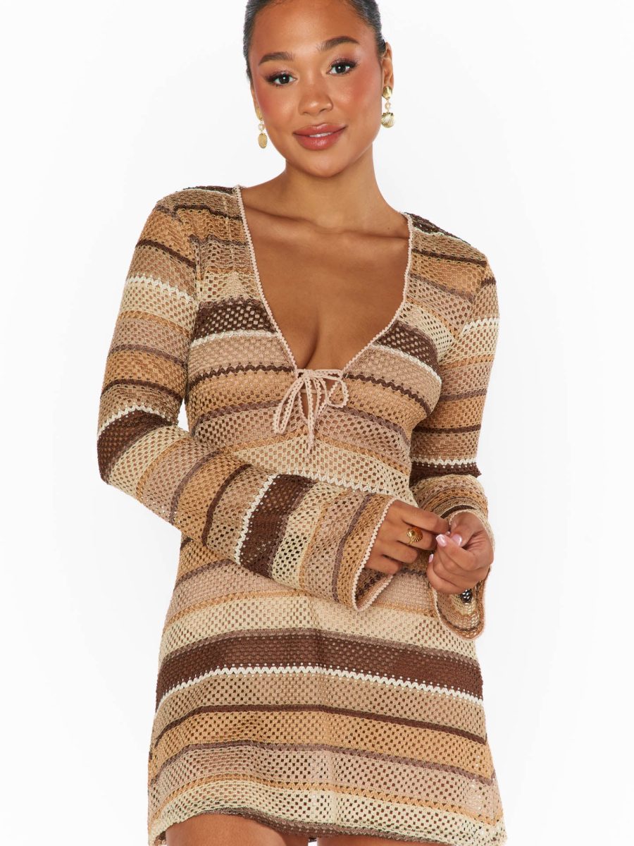 Vacay Mini Coverup ~ Neutral Crochet