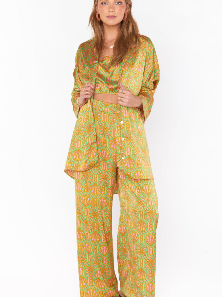 Landon Pants ~ Palm Deco