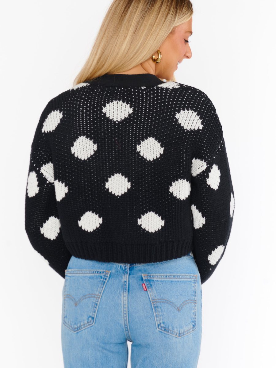 Clemmie Cardi ~ Polka Dot Knit
