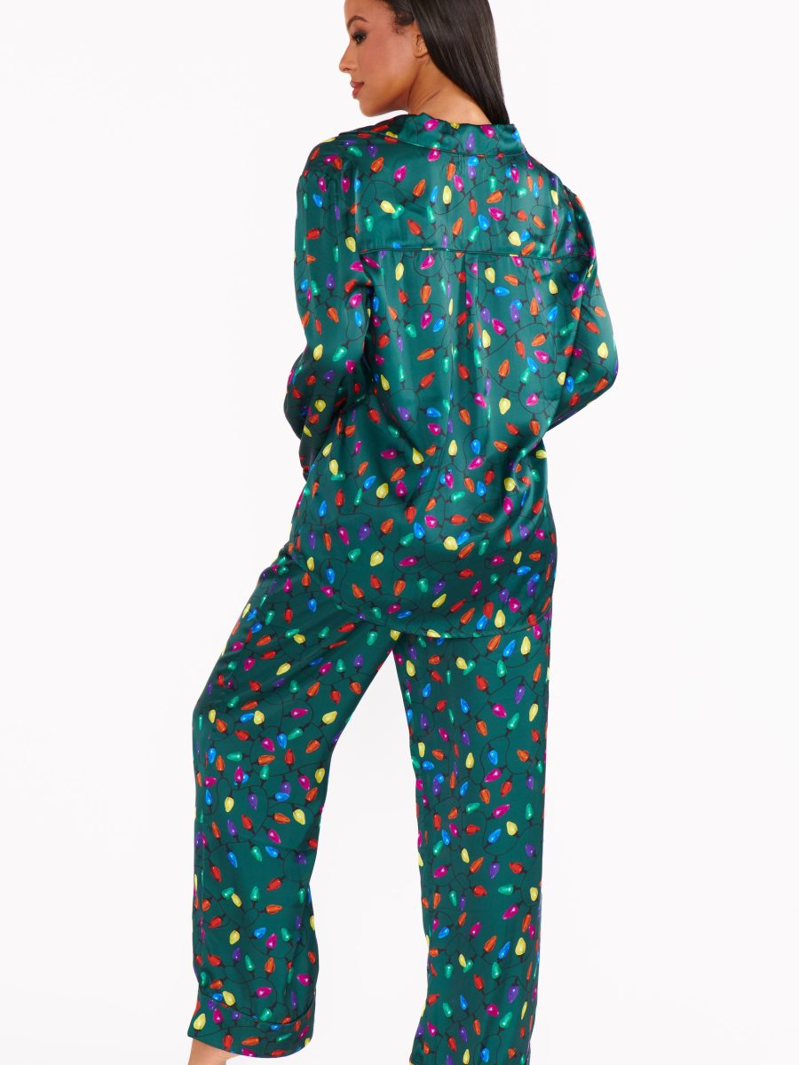 Classic PJ Set ~ Festive Lights Silky