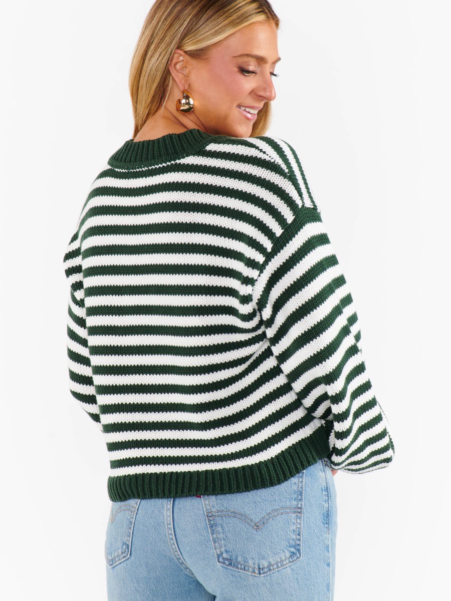 Good Karma Cardi ~ Forest Green Knit