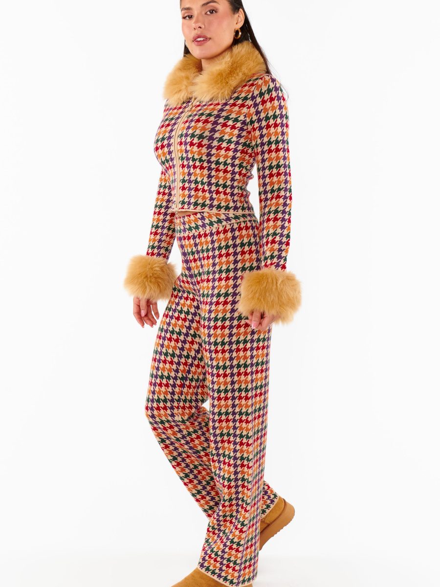 Zermatt Sweater Pant ~ Valley Houndstooth Knit