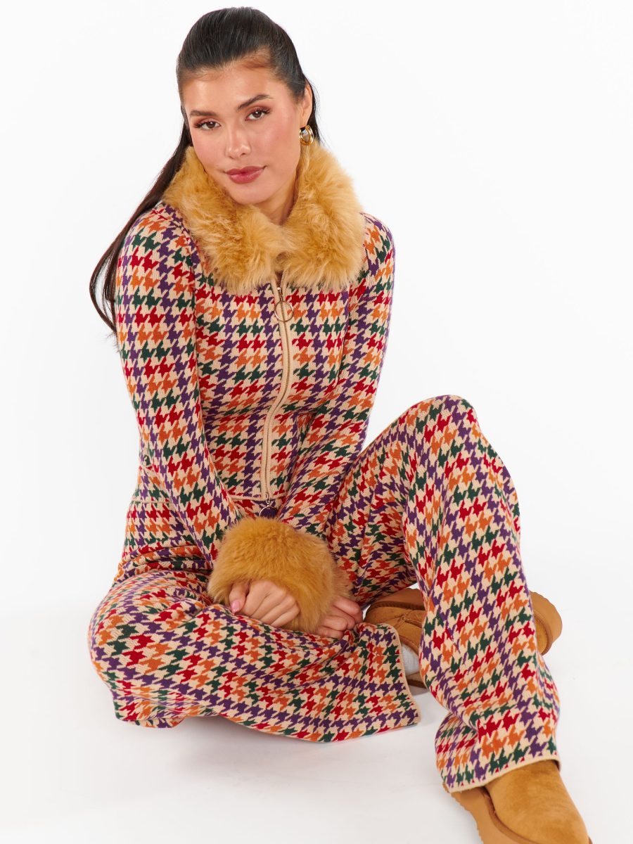 Zermatt Sweater Pant ~ Valley Houndstooth Knit