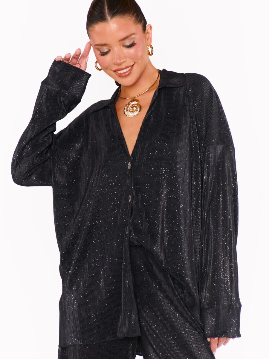 Everywhere Top ~ Black Pleat