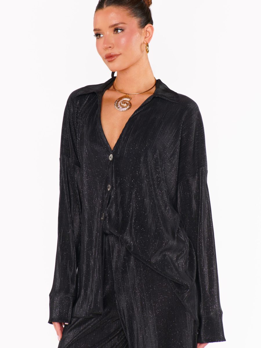 Everywhere Top ~ Black Pleat
