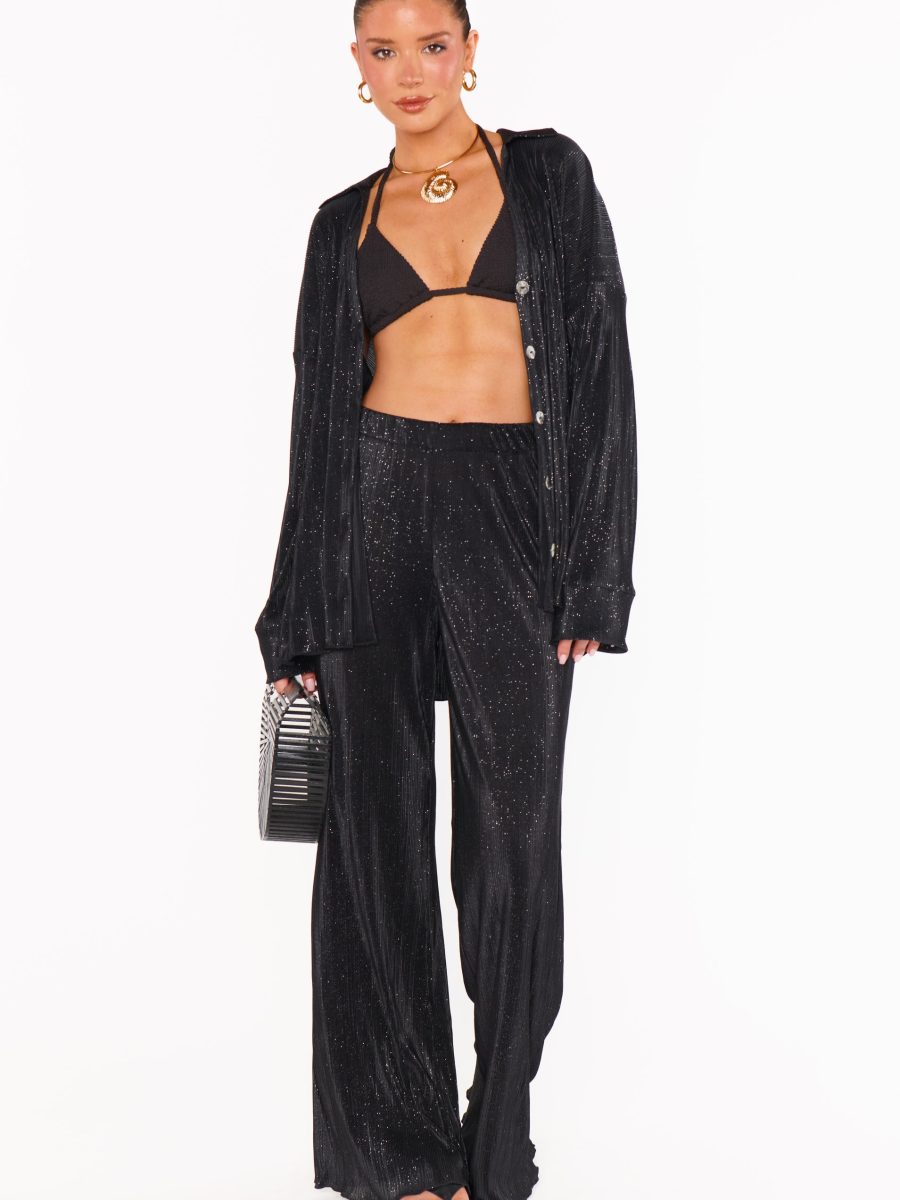 Everywhere Pants ~ Black Pleat