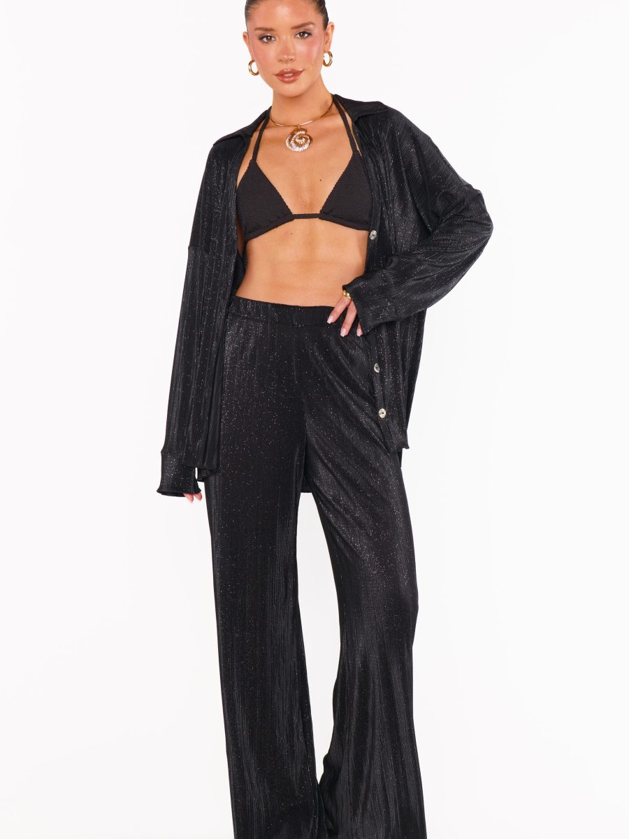 Everywhere Pants ~ Black Pleat