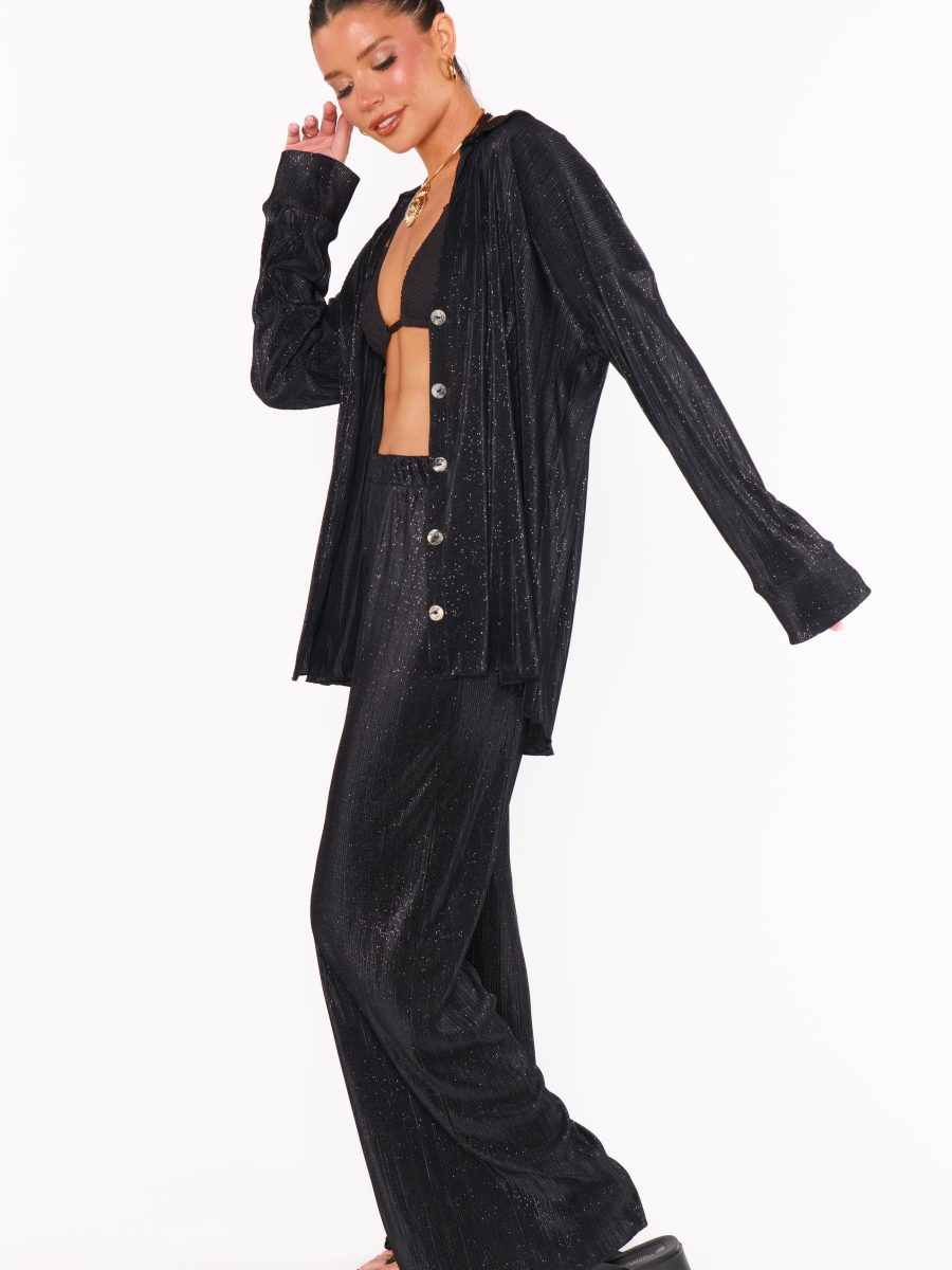 Everywhere Pants ~ Black Pleat