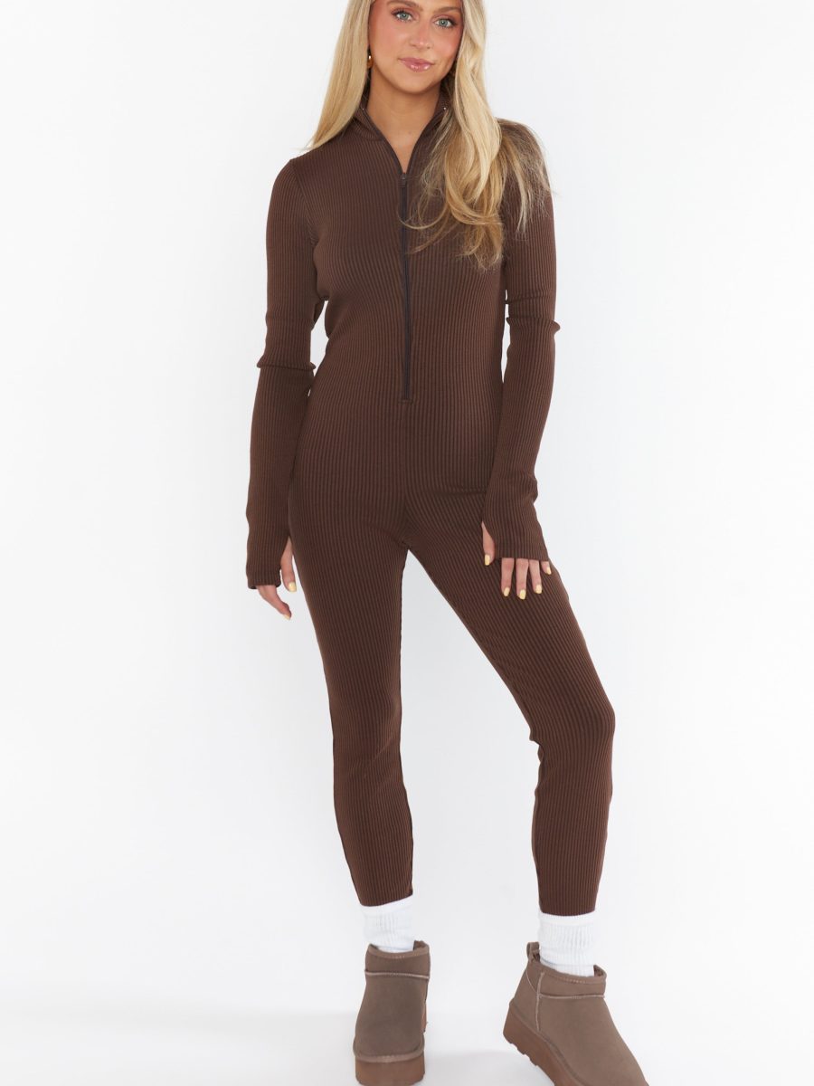 Lodge Onesie ~ Winter Rib Chocolate
