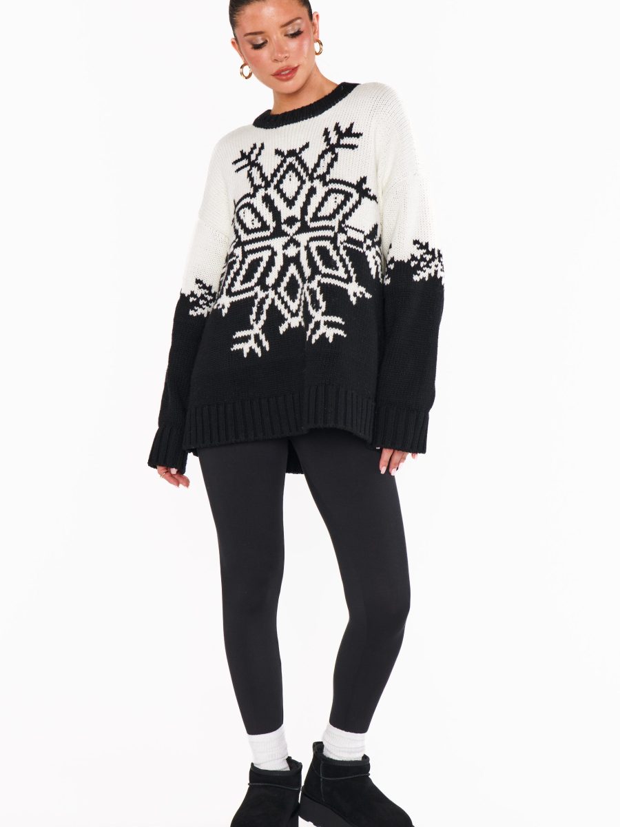 Stowe Sweater ~ Snowflake Knit